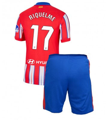 Atletico Madrid Rodrigo Riquelme #17 Hemmakläder Barn 2024-25 Kortärmad (+ Korta byxor)